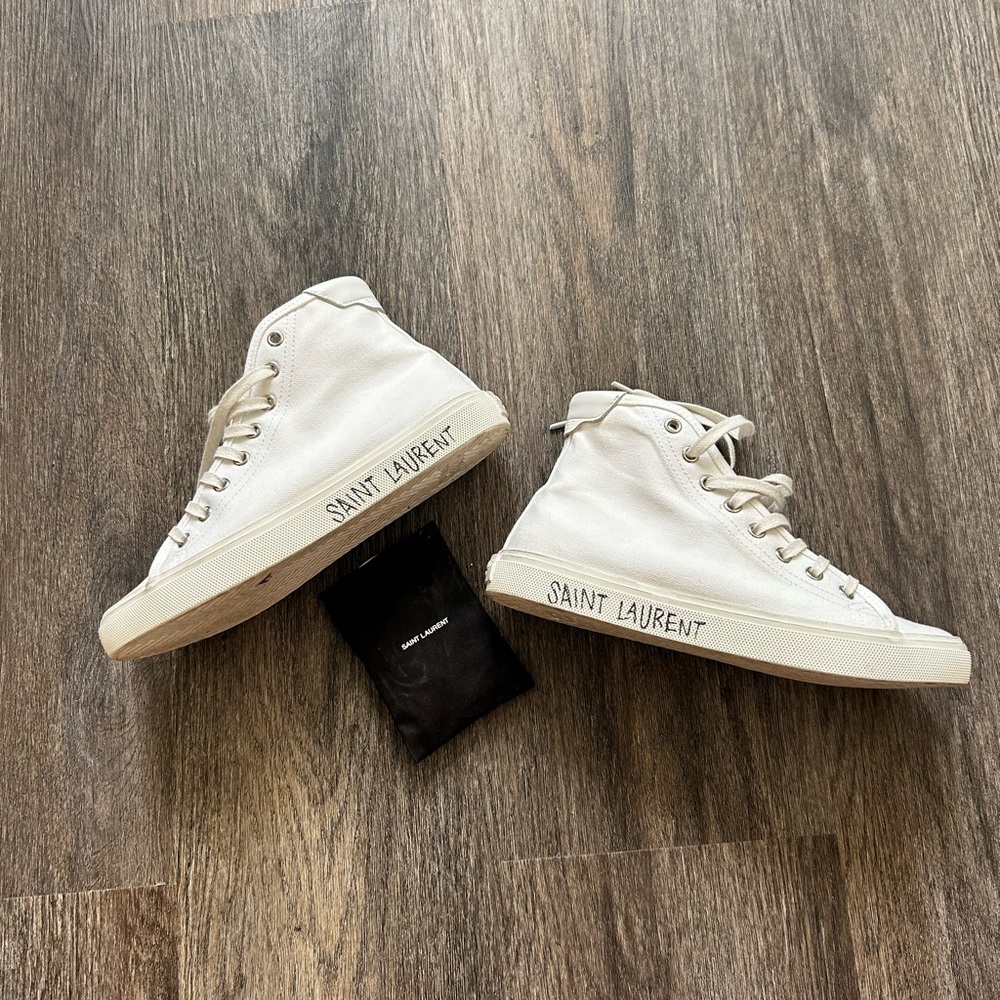 Saint Laurent Malibu High-Top Sneaker - Picture 3 of 8